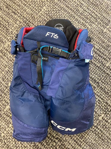 Blue Junior Small CCM JetSpeed FT6 Hockey Pants (Used)