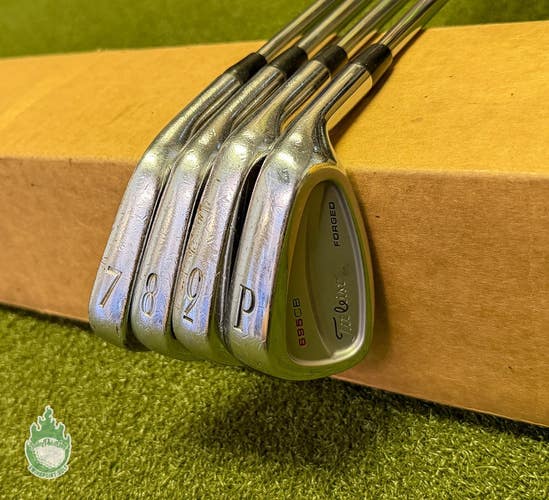 Used RH Titleist 695 MB Forged Irons 7-PW S300 Stiff Flex Steel Golf Club Set