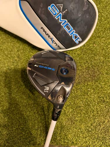 Callaway Paradym AI Smoke TD 3 15* Fairway Wood, Fujikrua Pro 2.0 X-Stiff Flex,