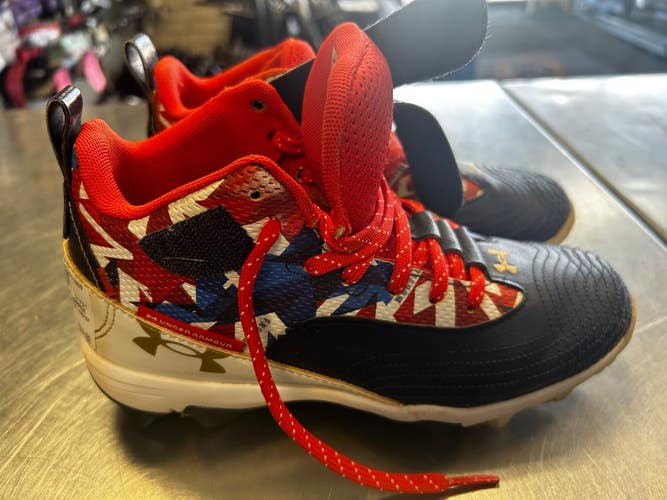 Used Under Armour BRYCE HARPER BB/SB Cleats Red Junior 04 11868-S000071536