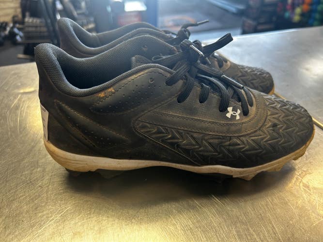 Used Under Armour BSBL BB/SB Cleats Black Junior 05.5 11868-S000071537