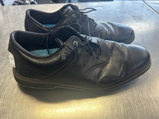 Used Foot Joy Mens Golf Shoes Black Senior 12 11868-S000071625
