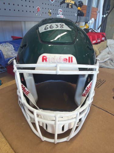 USED RIDDELL FLEX ADULT HELMET - LARGE - PEARL CARDINAL
