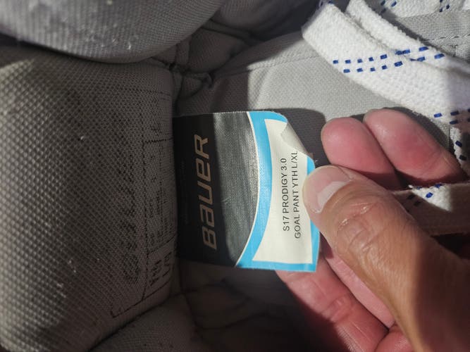 Youth Large/Extra Large Bauer Prodigy 3.0 Hockey Goalie Pants