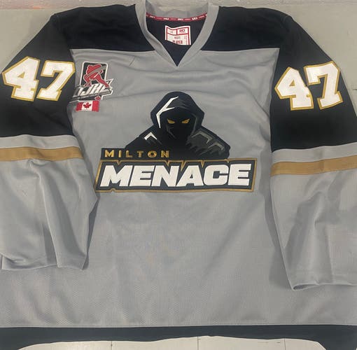 Milton Menace JrA game Jersey #47