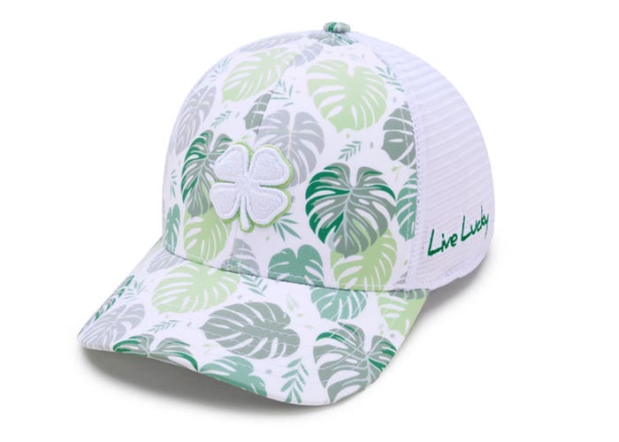 NEW Black Clover Live Lucky Island Luck #35 White Snapback Golf Hat/Cap