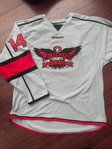 PineCrest County Hawks hockey jersey