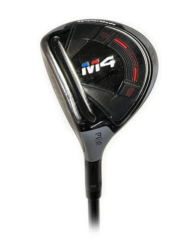 LH TaylorMade M4 15* 3 Fairway Wood Graphite Fujikura Atmos Red 6S Stiff Flex