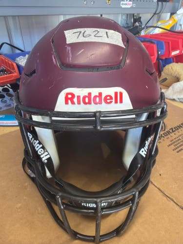 USED RIDDELL FLEX ADULT HELMET - MEDIUM - FLAT MAROON
