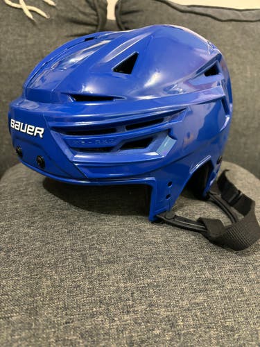 Pro Stock Bauer Re-Akt 150 Pro VN Hockey Helmet Large Blue Colorado Avalanche NHL RARE