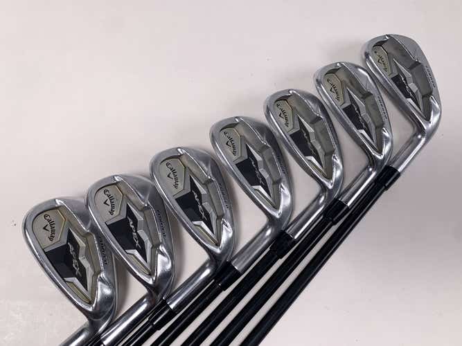 Callaway Apex 19 Iron Set 6-PW+AW+SW KBS Tour Graphite Iron 60 Regular RH +3/4"