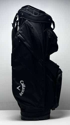 Callaway Chase 14 Cart Bag Black 14-Way Divide Single Strap Golf Bag