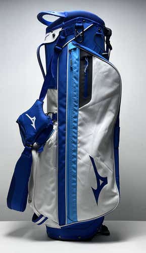 MIzuno BR-D3 Stand Bag Blue 4-Way Divide Dual Strap Golf Bag