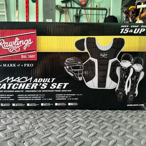 Rawlings Mach Catcher's Set (New) - Black w/Wht trim