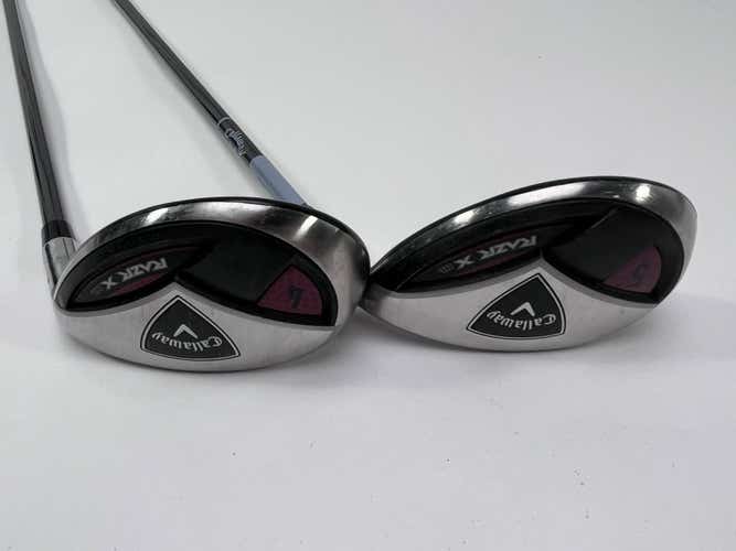 Callaway Razr X HL 4 & 5 Hybrid Set 24* 27* 50g Ladies Graphite Womens RH
