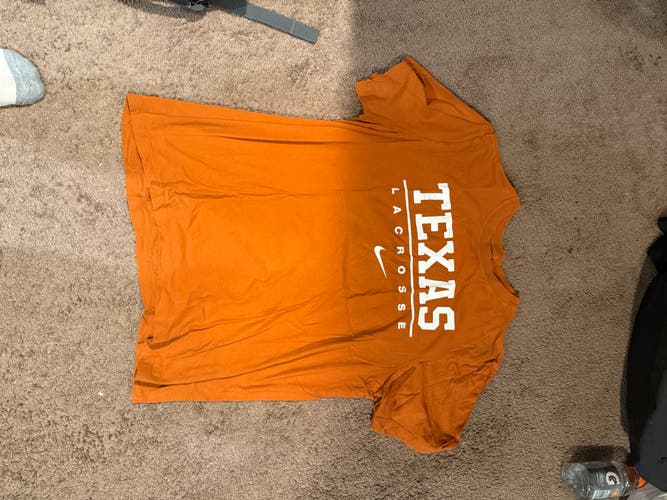 University of Texas Lacrosse Orange Large Men's Nike Shirt (Used)