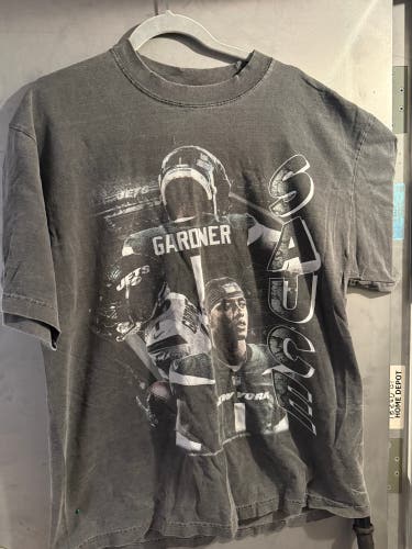 New York Jets Sauce Gardner Gray Large Men's Shirt (Used)