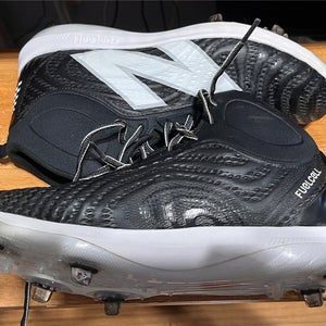 Black Men's Size M 12.0 (W 13.0) Adult New Balance Metal Cleats (Used)
