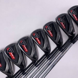 Callaway Razr X Black Iron Set 4-PW KBS Tour Stiff Steel Mens 2* Flat  RH