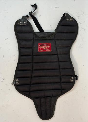 Rawlings 11P Catchers Chest Protector, Black, Ages 9-12, 14"