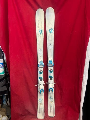 K2 luvit 76 all mountain 149cm skis, marker binding range: 260-388mm, 76 center, R11.5