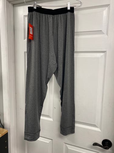 Gray Large Adult Unisex CCM Loose Fit Base Layer Pant (New)