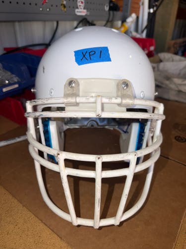USED SCHUTT XP PRO VTD ADULT FOOTBALL HELMET - MEDIUM - WHITE -REJECT