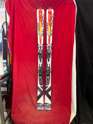 Skis: Salomon 177 cm All Mountain Skis With Bindings (Used)