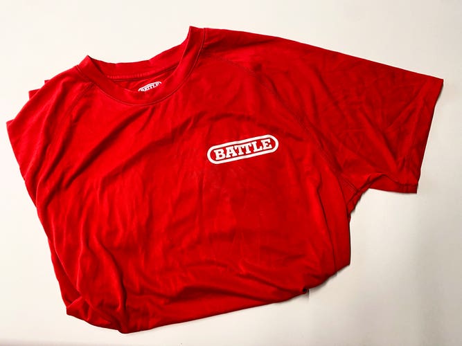 Brand New Battle Performance T-Shirt – Red – Adult Large