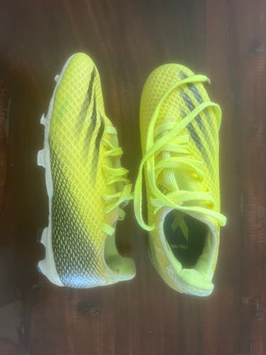 Yellow Kids 1Y (Big Kids / Youth) Adidas X Ghosted.3 Cleats (Used)
