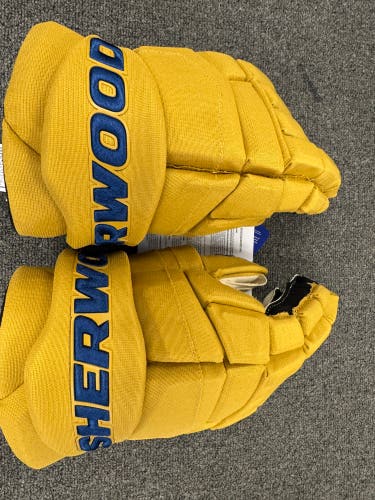 Sher-Wood  Pro Stock Gloves 14" Edmonton Oilers Retro(New)
