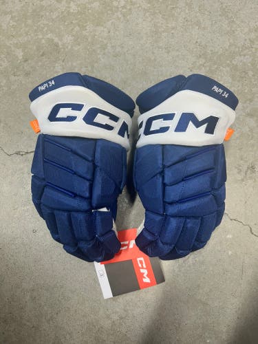 14” CCM Pro Custom Toronto Maple Leafs Auston Matthews Pro Gloves Pro Stock (New) NHL
