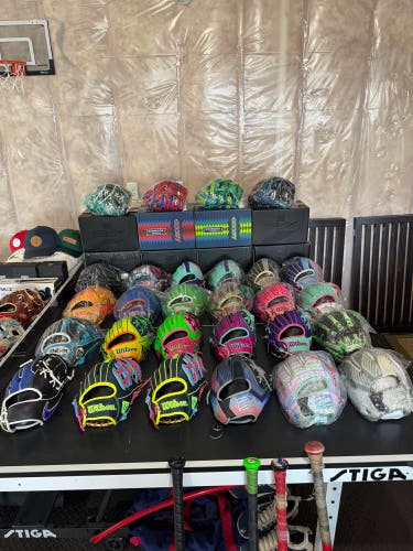 Wilson and Rawlings Baseball Gloves