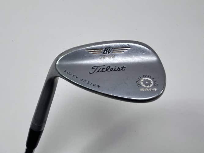 LEFTY Titleist Vokey Spin Milled SM4 Chrome Gap Wedge GW 52* 8 Bounce Wedge LH