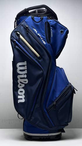 Wilson Alpine Cart Bag Blue 14-Way Divide Single Strap Golf Bag