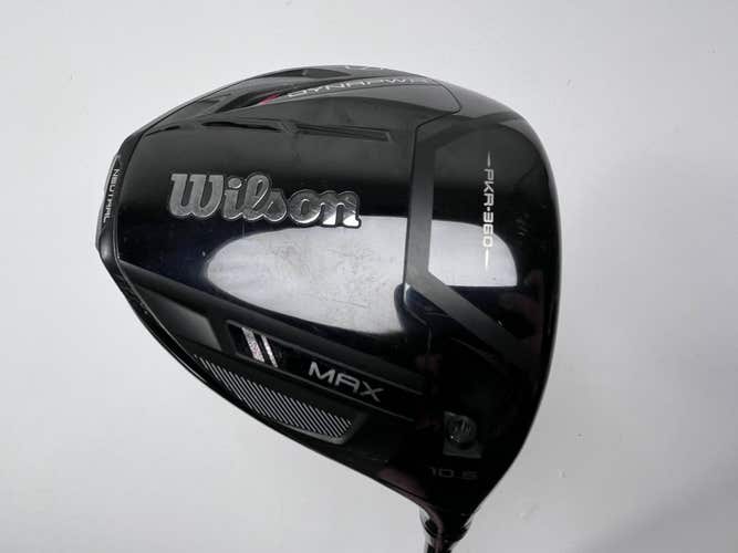 Wilson DYNAPWR MAX Driver 10.5* UST Mamiya LINQ 5F2 Senior Graphite Mens RH