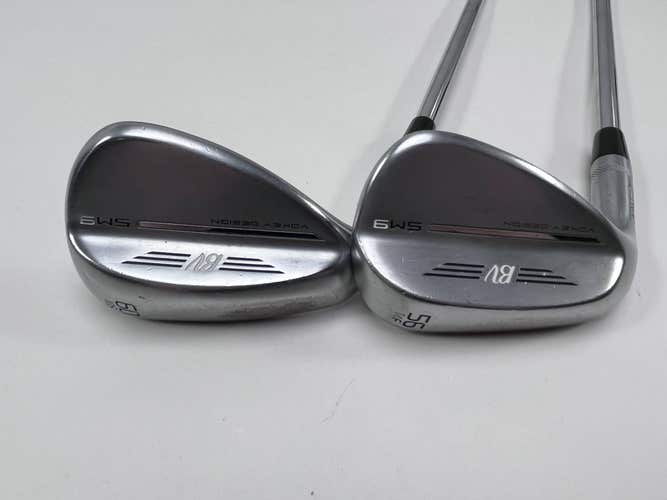 LEFTY Titleist Vokey SM9 Tour Chrome Wedge Set 56* 14 | 60* 10 Vokey Wedge LH
