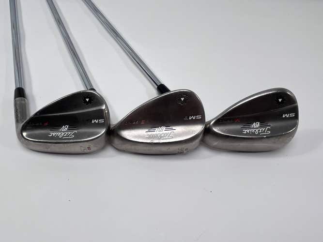 Titleist Vokey SM6 Steel Grey Wedge Set 52* 8 | 56* 10 | 60* 8 Stiff RH