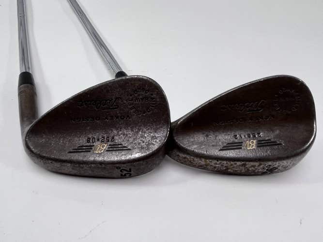 Titleist Vokey Raw Wedge Set 52* 8 | 56* 12 True Temper Dynamic Gold Wedge RH