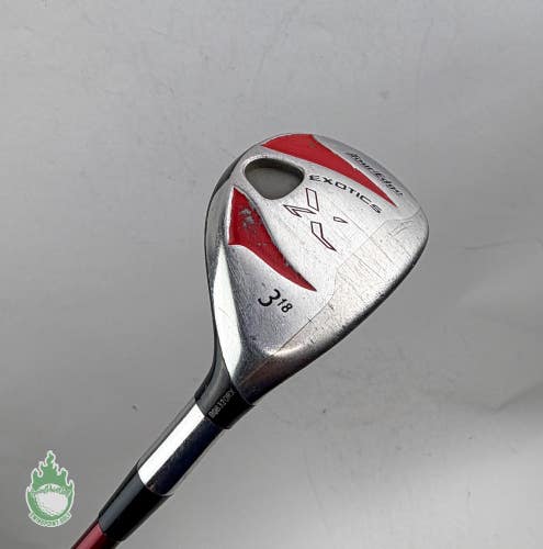Right Handed Tour Edge Exotics X 3 Hybrid 18* Extra Stiff Graphite Golf Club