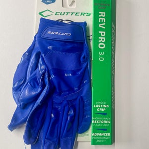 Blue Large Adult Cutters Rev 3.0 Gloves (New)