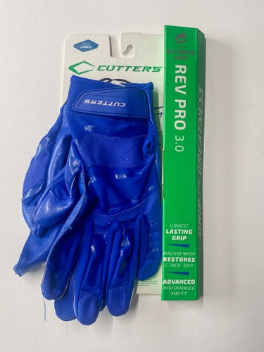 Blue Large Adult Cutters Rev 3.0 Gloves (New)