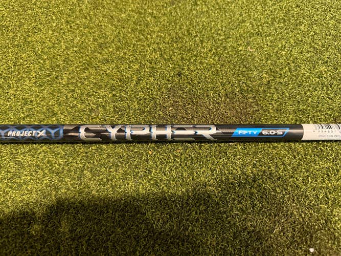 Project X Cypher 50 6.0 Stiff Flex Driver SHAFT Only- Cleveland Adaper- RH- 1" U