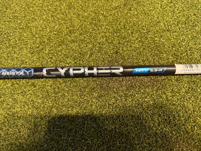 Project X Cypher 50 5.5 Regular Flex Driver SHAFT Only- Cleveland Adaper- RH- 1"