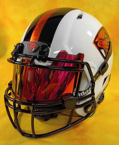 Oregon State Beavers SUPER custom fullsize football helmet Riddell Speed Lg