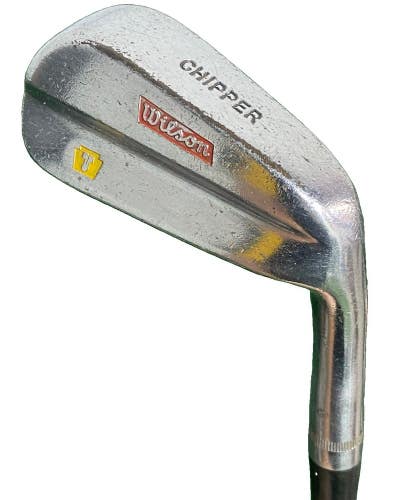 Wilson Chipper 1954 RH Speed Flo Steel Shaft 35 Inches Good Vintage Leather Grip