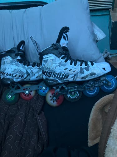 Mission Inhaler WM03 Inline Skates Regular Width Size 8.5 (Used)