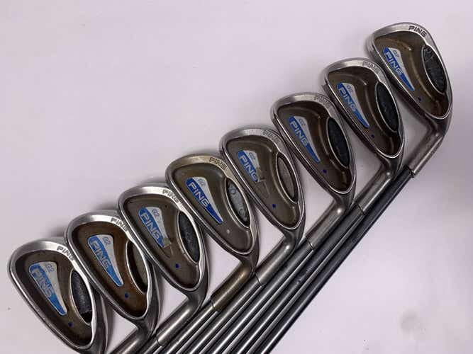 Ping G2 Iron Set 4-PW+SW Blue Dot 1* Up TFC 100 Regular Graphite Mens RH