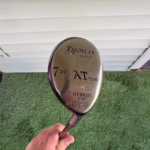 Thomas Golf AT705 7 Hybrid 34° RH Senior Graphite Alignment Tech Used I/W