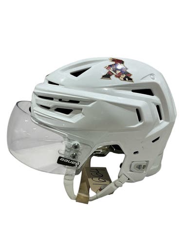 White Small Bauer Re-Akt 155 Helmet Pro Stock (Used) 1664